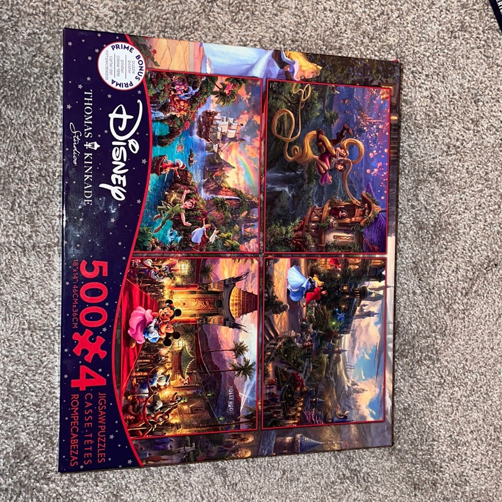 Thomas Kinkade 4 pack 500 piece puzzles